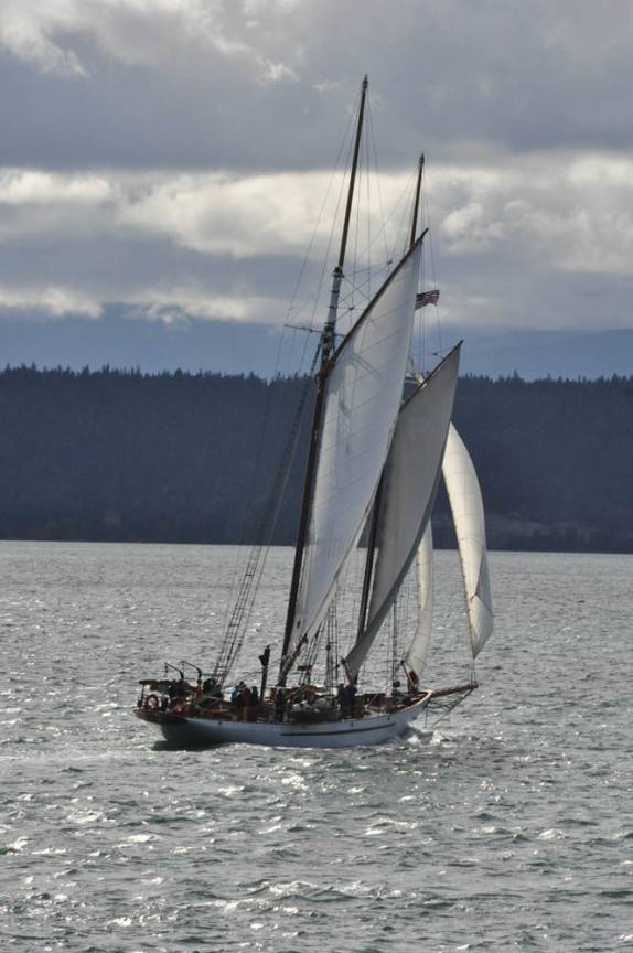 Navegando no Puget Sound, próximo à Port Townsend, no estado de Washington, oeste dos Estados Unidos
